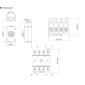 2014 SAIP / SAIPWELL China fabrica el interruptor de aislador solar de CC más nuevo a prueba de agua